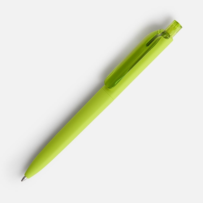 Ручка шариковая Prodir DS8 PRR-T Soft Touch, зеленая для нанесения логотипа