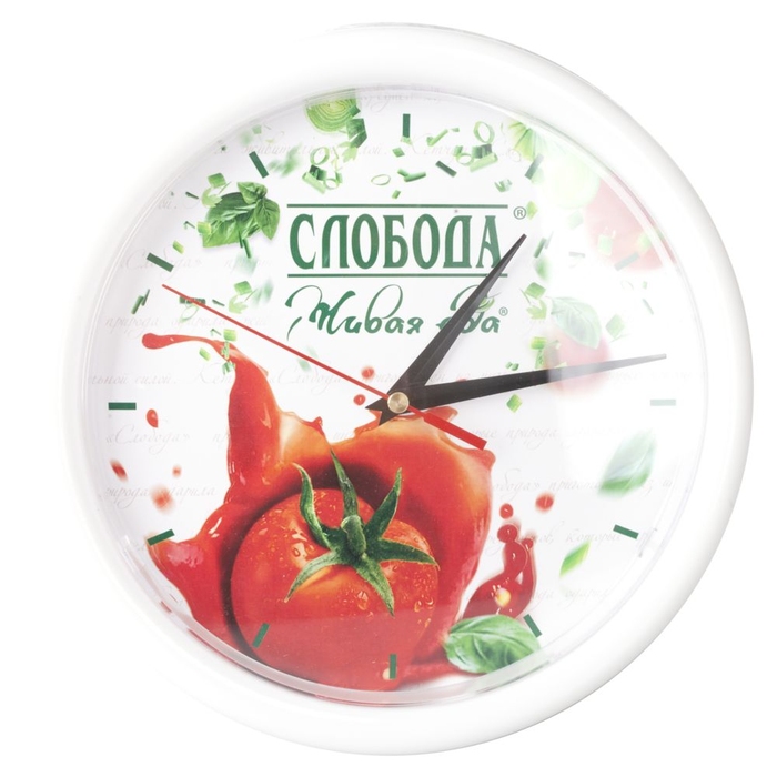 Часы Vivid Small, белые для нанесения логотипа