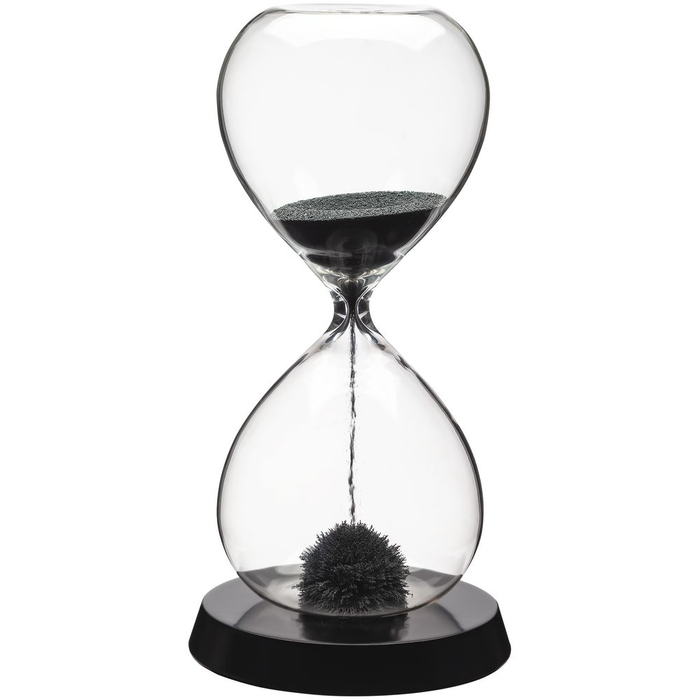 Магнитный антистресс Elusive Time, черный для нанесения логотипа