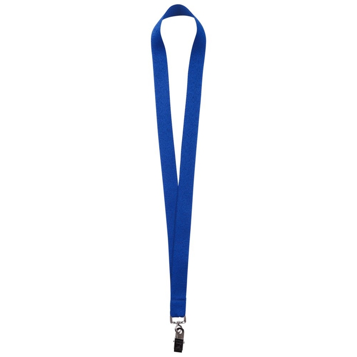 Лента для бейджа Neckband, синяя для нанесения логотипа
