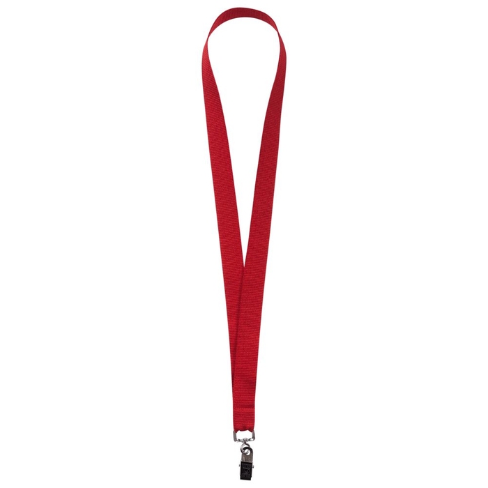 Лента для бейджа Neckband, красная для нанесения логотипа