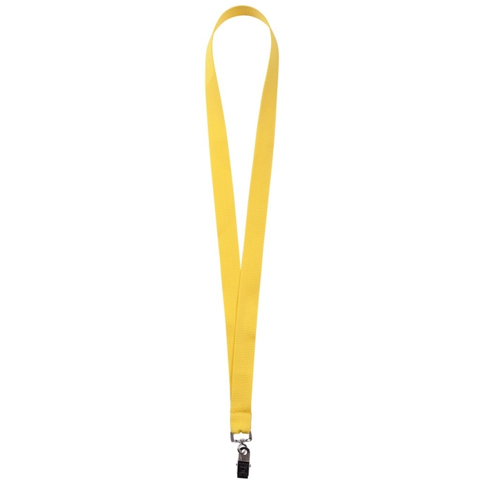 Лента для бейджа Neckband, желтая для нанесения логотипа