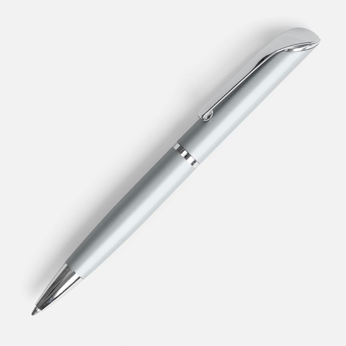 Ручка шариковая Glide, серая для нанесения логотипа