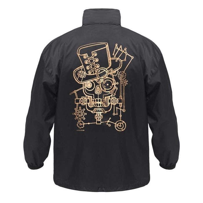 Ветровка John Steampunk, черная, размер S для нанесения логотипа