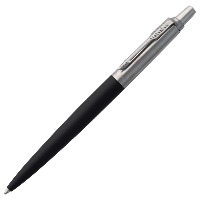 Ручка шариковая Parker Jotter Core K63, черный с серебристым для нанесения логотипа