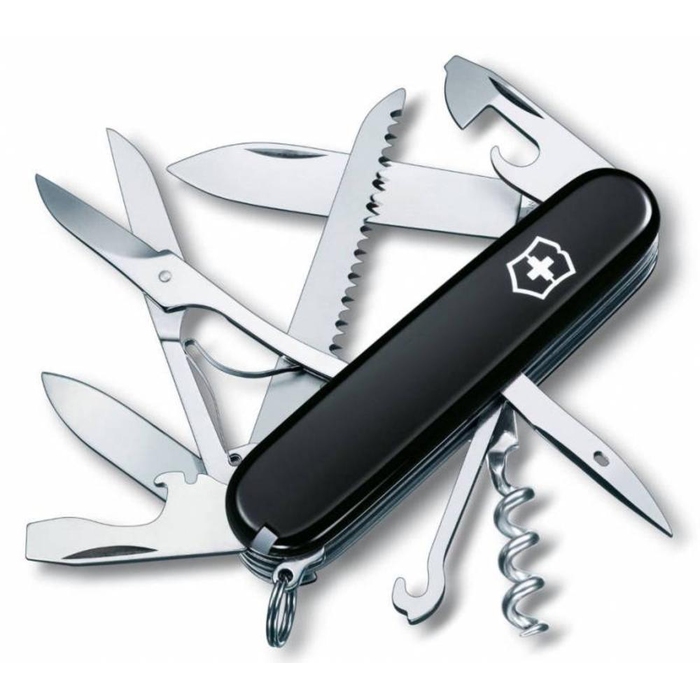 Офицерский нож Huntsman 91, черный для нанесения логотипа