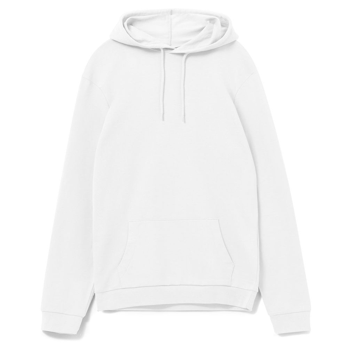 Толстовка с капюшоном унисекс Hoodie, белая, размер S для нанесения логотипа