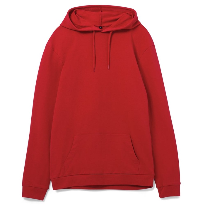 Толстовка с капюшоном унисекс Hoodie, красная, размер S для нанесения логотипа