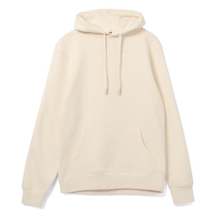 Толстовка с капюшоном унисекс Hoodie, светло-желтая, размер S для нанесения логотипа