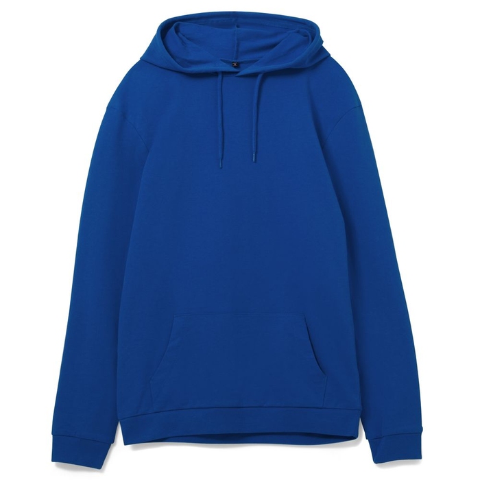 Толстовка с капюшоном унисекс Hoodie, ярко-синяя, размер S для нанесения логотипа