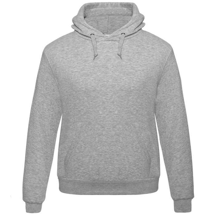 Толстовка Hooded серый меланж, размер S для нанесения логотипа