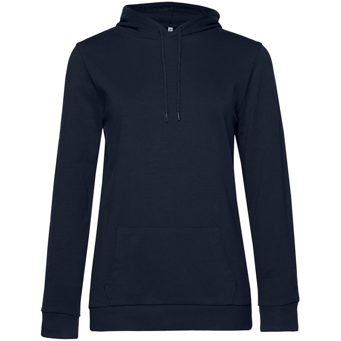 Толстовка с капюшоном женская Hoodie, темно-синяя, размер L для нанесения логотипа