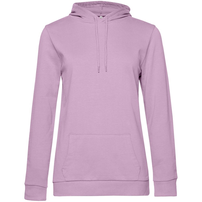 Толстовка с капюшоном женская Hoodie, сиреневая, размер L для нанесения логотипа