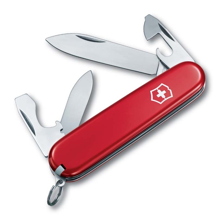 Нож перочинный VICTORINOX Recruit, 84 мм, 10 функций, красный для нанесения логотипа