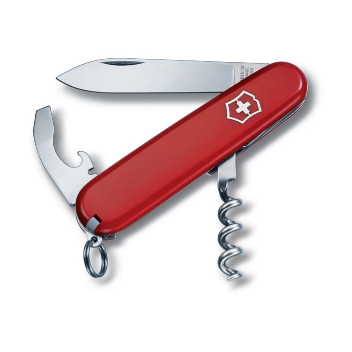 Нож перочинный VICTORINOX Waiter, 84 мм, 9 функций, красный для нанесения логотипа