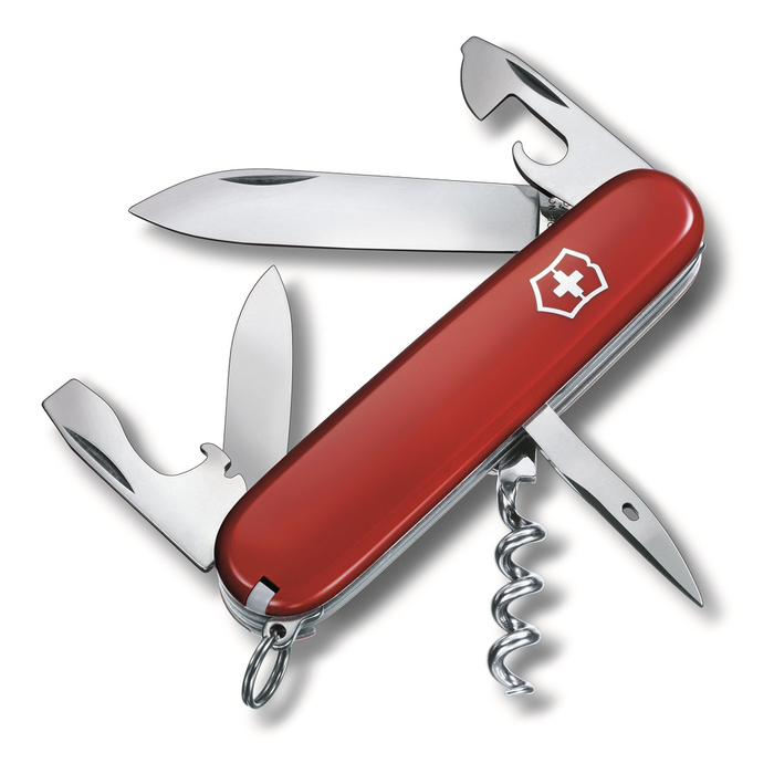Нож перочинный VICTORINOX Spartan, 91 мм, 12 функций, красный для нанесения логотипа