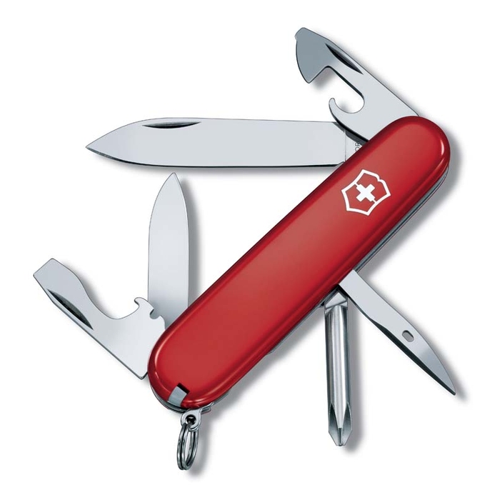 Нож перочинный VICTORINOX Tinker, 91 мм, 12 функций, красный для нанесения логотипа