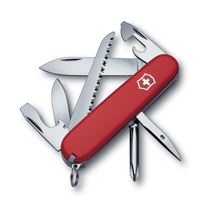 Нож перочинный VICTORINOX Hiker, 91 мм, 13 функций, красный для нанесения логотипа