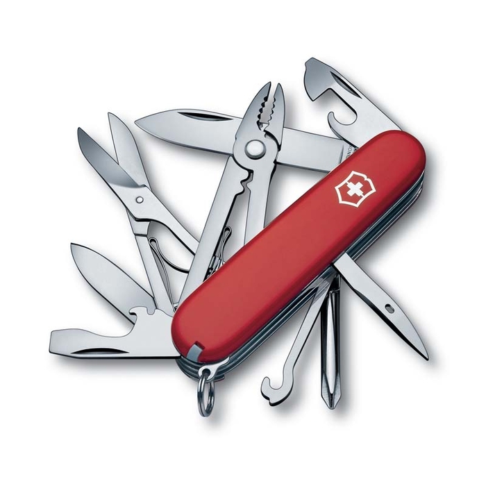 Нож перочинный VICTORINOX Deluxe Tinker, 91 мм, 17 функций, красный для нанесения логотипа