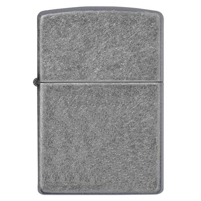 Зажигалка ZIPPO классическая с античным серебристым покрытием | Classic Antique Silver Plate, латунь/сталь, серебристая, матовая, 38x13x57 мм для нанесения логотипа