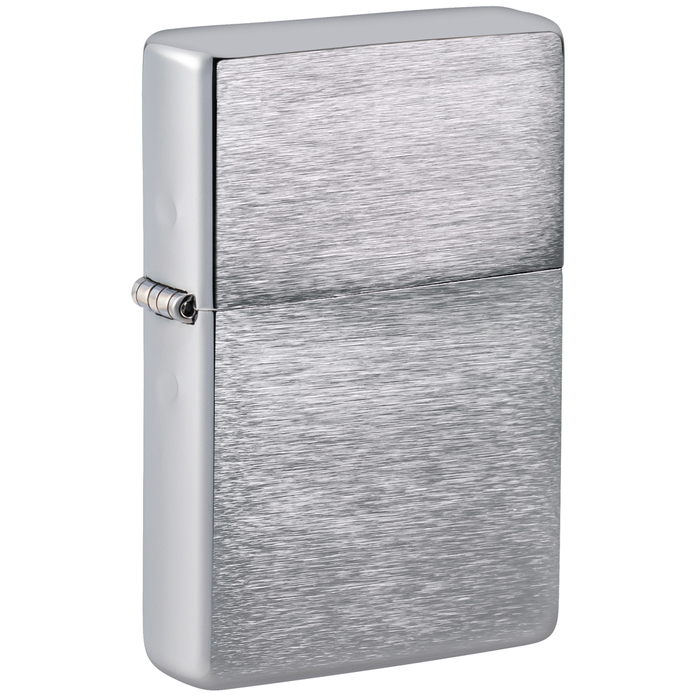 Зажигалка ZIPPO Винтаж серия 1937 года с покрытием матовый хром | Vintage™ Series 1937 Brushed Chrome, серебристая, 38x13x57 мм для нанесения логотипа