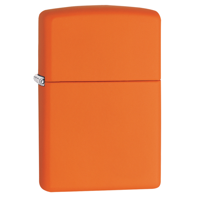 Зажигалка ZIPPO классическая с оранжевым матовым покрытием | Classic Orange Matte, латунь/сталь, оранжевая, матовая, 38x13x57 мм для нанесения логотипа