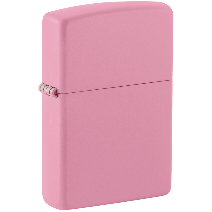 Зажигалка ZIPPO классическая с розовым матовым покрытием | Classic Pink Matte, латунь/сталь, розовая, матовая, 38x13x57 мм для нанесения логотипа