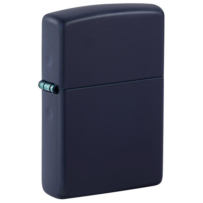 Зажигалка ZIPPO классическая с темно-синем матовым покрытием | Classic Navy Matte, латунь/сталь, синяя, матовая, 38x13x57 мм для нанесения логотипа