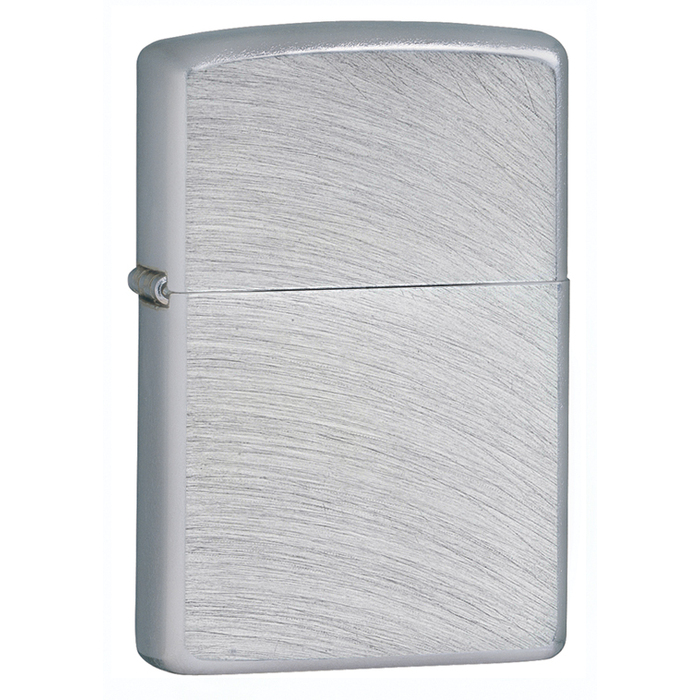 Зажигалка ZIPPO классическая хромированная с дугообразным узором | Classic Chrome Arch, латунь/сталь, серебристая, матовая, 38x13x57 мм для нанесения логотипа