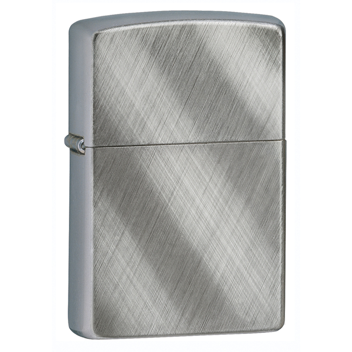 Зажигалка ZIPPO классическая с покрытием матовый хром | Classic Brushed Chrome, латунь/сталь, серебристая, матовая, 38x13x57 мм для нанесения логотипа