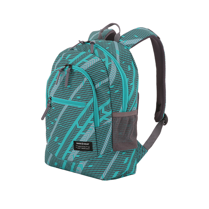 Рюкзак SWISSGEAR, голубой/серый, полиэстер 600D, 32х16х43 см, 22 л для нанесения логотипа