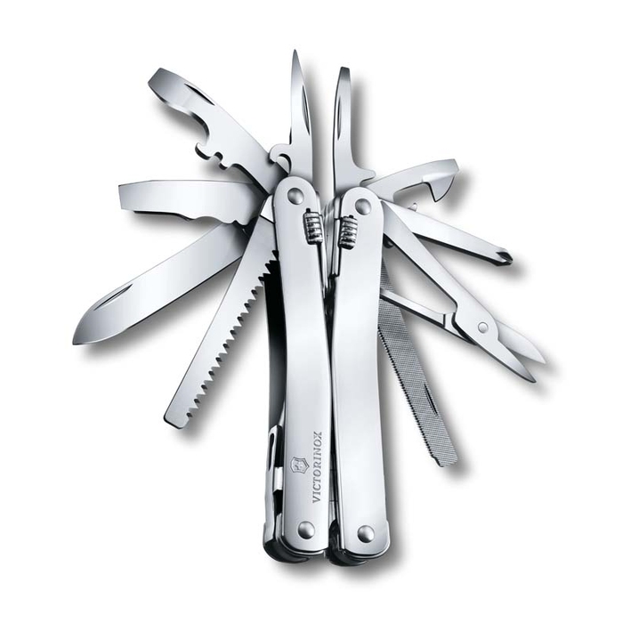 Мультитул VICTORINOX SwissTool Spirit X, 105 мм, 26 функций, в кожаном чехле для нанесения логотипа