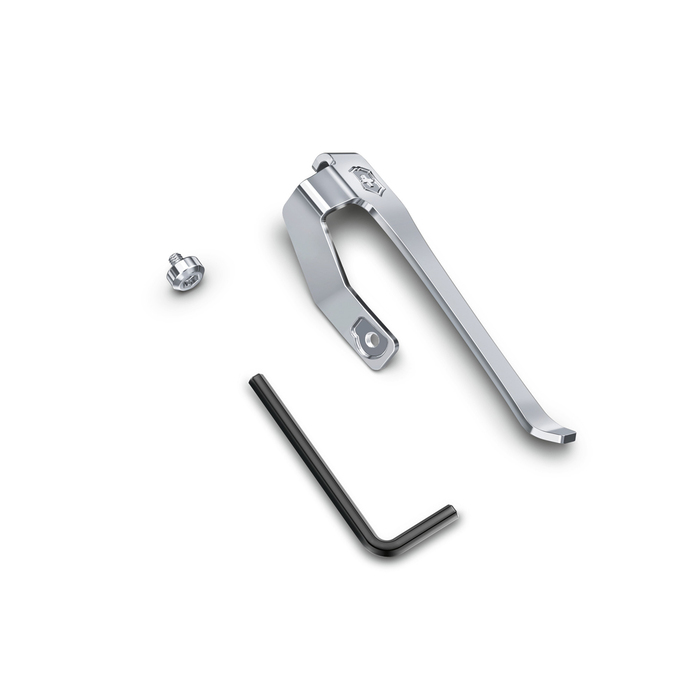 Зажим для переноски мультитулов Victorinox Swiss Tool Spirit, стальной, серебристый, в блистере для нанесения логотипа