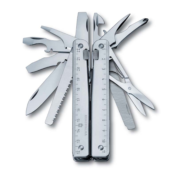 Мультитул VICTORINOX SwissTool X, 115 мм, 26 функций, в кожаным чехле для нанесения логотипа