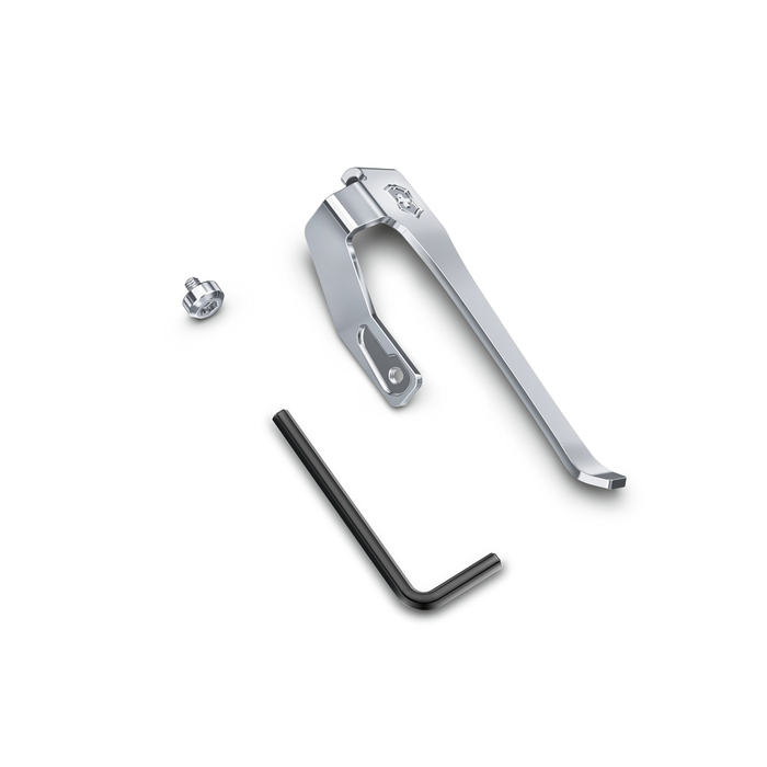 Зажим для переноски мультитулов Victorinox Swiss Tool, стальной, серебристый, в блистере для нанесения логотипа