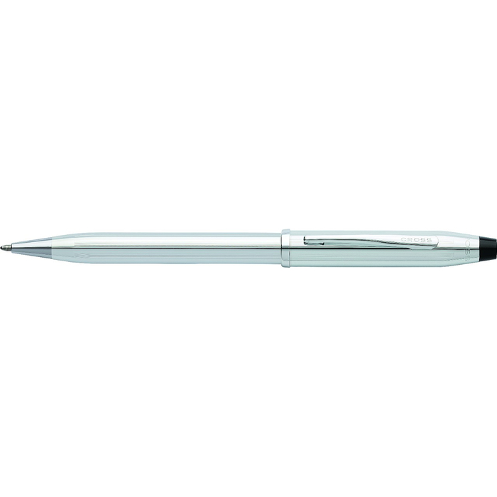 Шариковая ручка CROSS коллекция «ВЕЧНАЯ КЛАССИКА 2.0 | CENTURY CLASSIC II». Цвет - серебристый. для нанесения логотипа