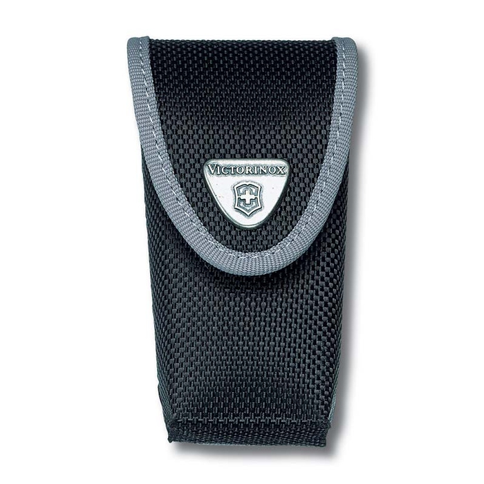 Чехол на ремень VICTORINOX для ножей 91 и 93 мм толщиной 2-4 уровня, на липучке, нейлоновый, чёрный для нанесения логотипа