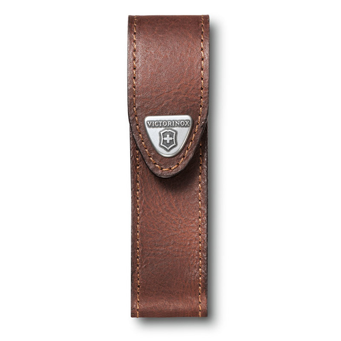 Чехол на ремень VICTORINOX для ножей 111 мм толщиной 2-4 уровня, кожаный, коричневый для нанесения логотипа