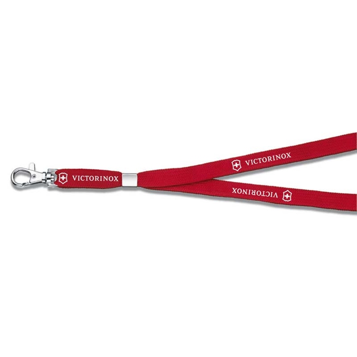 Шнурок на шею VICTORINOX, с карабином, красный, полиэстер / цинковый сплав для нанесения логотипа