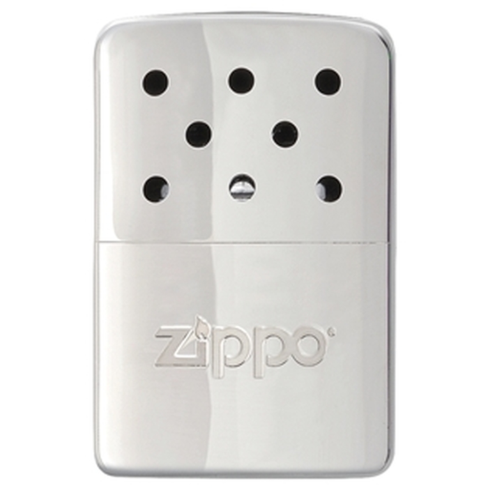 Каталитическая грелка ZIPPO, с покрытием глянцевый хром | High Polish Chrome, серебристая, на 6 ч, 51x15x74 мм для нанесения логотипа