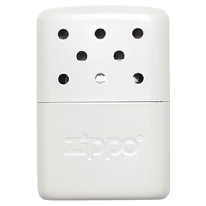 Каталитическая грелка ZIPPO, алюминий с жемчужным покрытием, белая, матовая, на 6 ч, 51x15x74 мм для нанесения логотипа