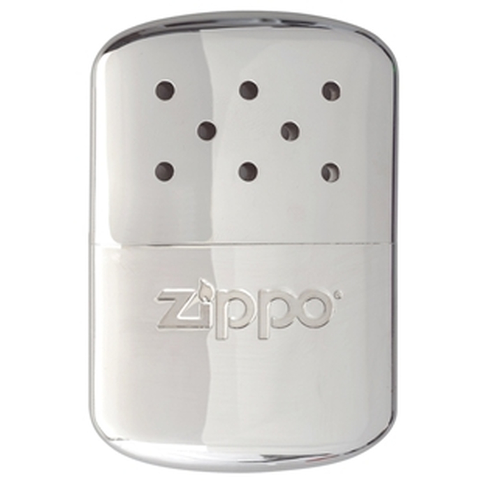Каталитическая грелка ZIPPO, алюминий с покрытием глянцевый хром | High Polish Chrome, серебристая, 12 ч, 66x13x99 мм для нанесения логотипа