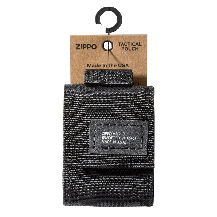 Чехол ZIPPO для широкой зажигалки,нейлон,с нейлоновым фиксатором на ремень, черный для нанесения логотипа