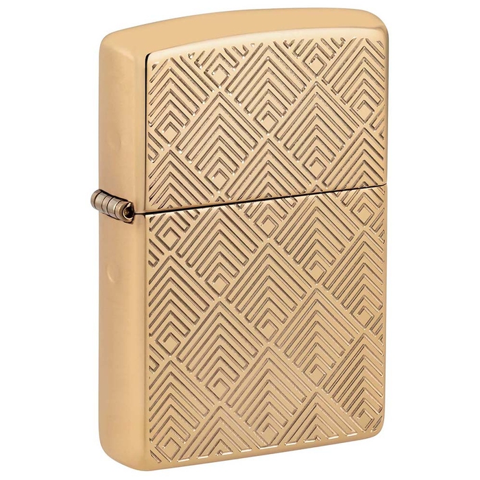 Зажигалка ZIPPO Armor® с покрытием Глянцевая латунь | High Polish Brass, латунь/сталь, золотистая, 38x13x57 мм для нанесения логотипа