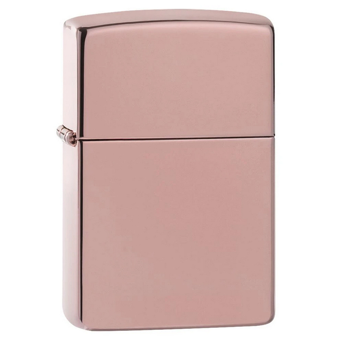 Зажигалка ZIPPO классическая с глянцевым покрытием розовое золото | Classic High Polish Rose Gold, латунь/сталь, розовое золото, глянцевая, 38x13x57мм для нанесения логотипа