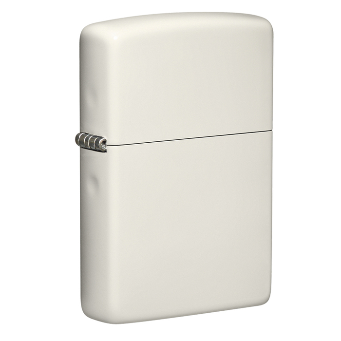 Зажигалка ZIPPO классическая с покрытием, светящимся в темноте зеленым | Classic Glow In The Dark, латунь/сталь, белая, матовая, 38x13x57 мм для нанесения логотипа