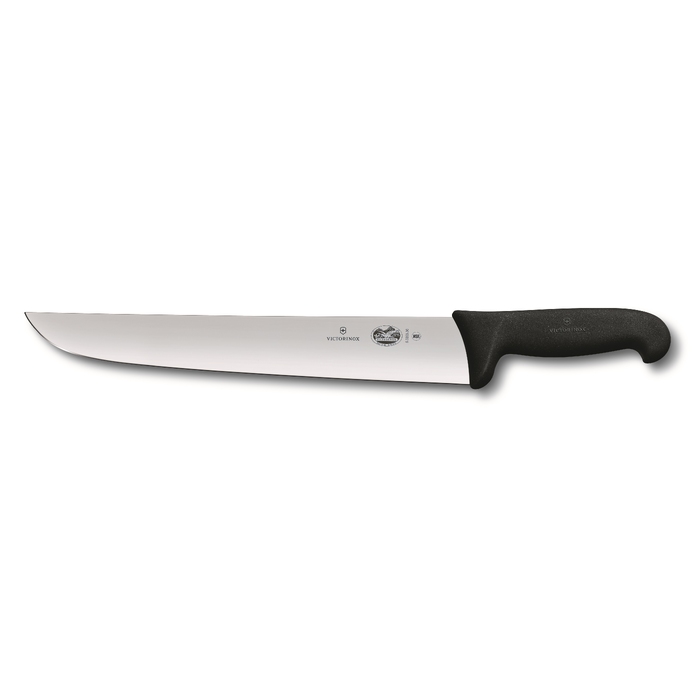 Нож мясника / нож для забоя VICTORINOX Fibrox с лезвием 36 см, чёрный для нанесения логотипа