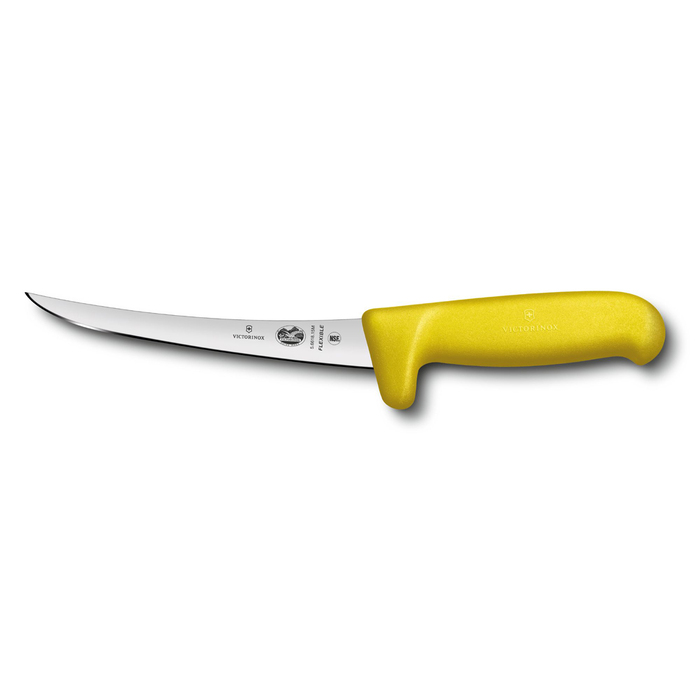 Нож обвалочный VICTORINOX Fibrox, супергибкое лезвие 15 см, жёлтый для нанесения логотипа