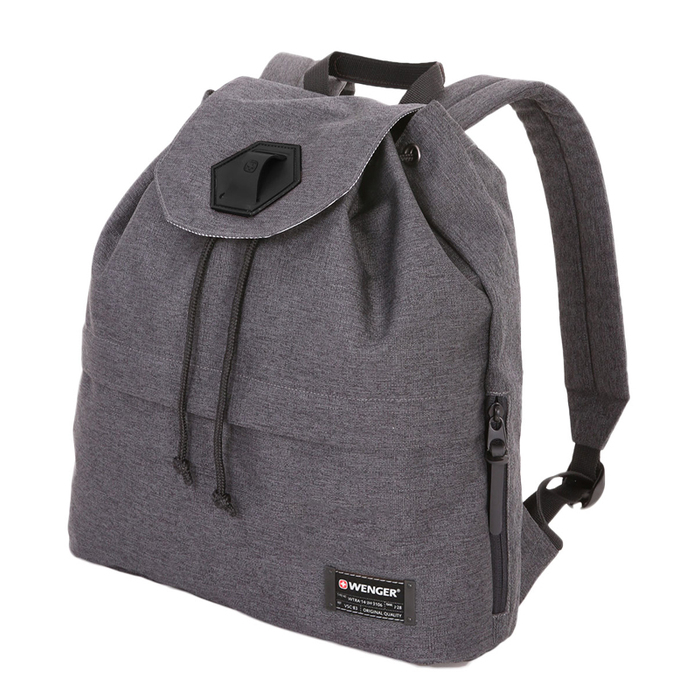 Рюкзак WENGER 13'', cерый, ткань Grey Heather/ полиэстер 600D PU, 33х13х39 см, 16 л для нанесения логотипа