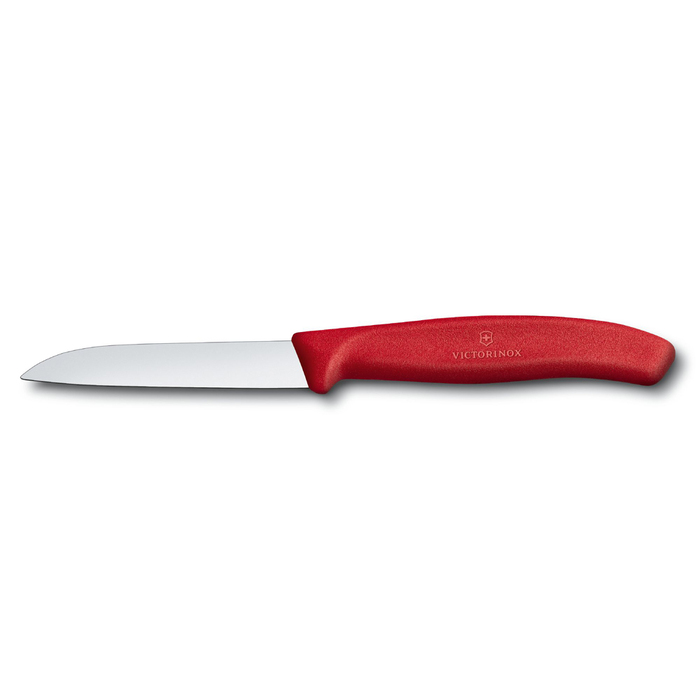 Нож для овощей VICTORINOX SwissClassic, 8 см, красный для нанесения логотипа